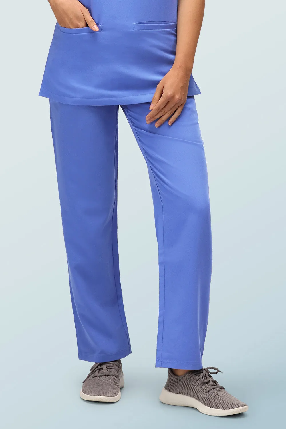 Arlo Scrub Trousers Ceil Blue