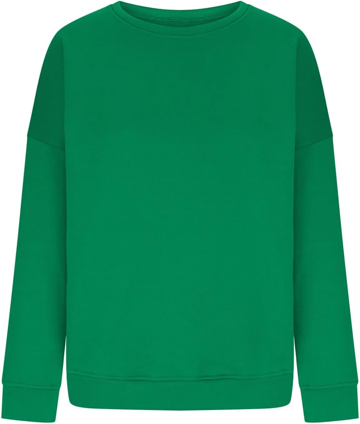 Azeralia Oversized Sweatshirt For Women Solid Round Neck Long Sleeve Pullover Fall Trendy Casual Loose Sweatshirts