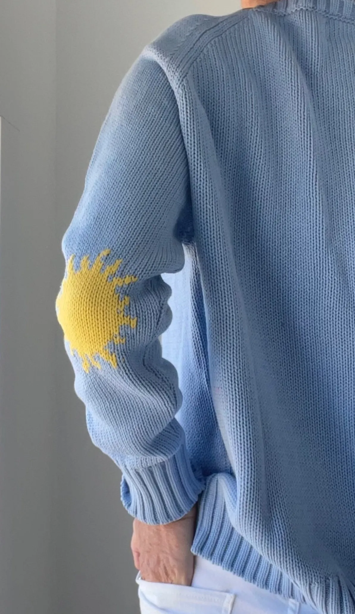 Beach Day Chunky Campus Sweater