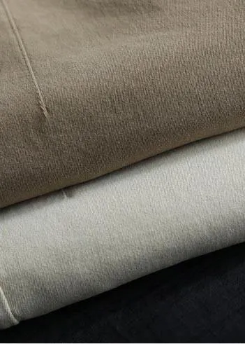 Beautiful Beige Trousers Women's Spring Elastic Waist Fabrics Pant