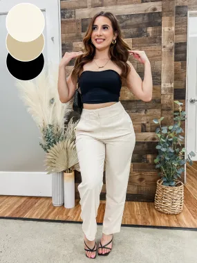 Claire High Waist Tapered Pants