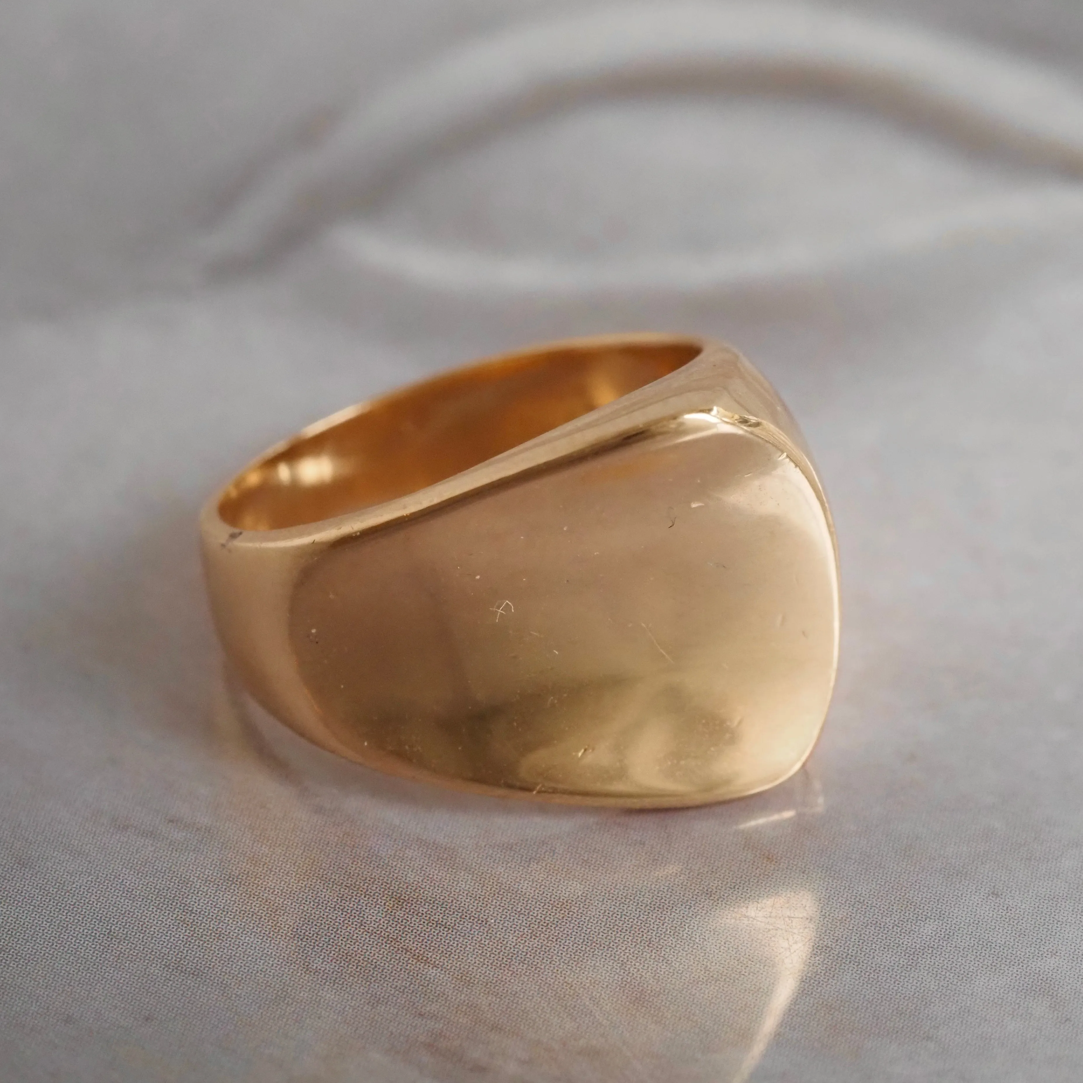 Danish Modernist 14k Gold Wave Ring