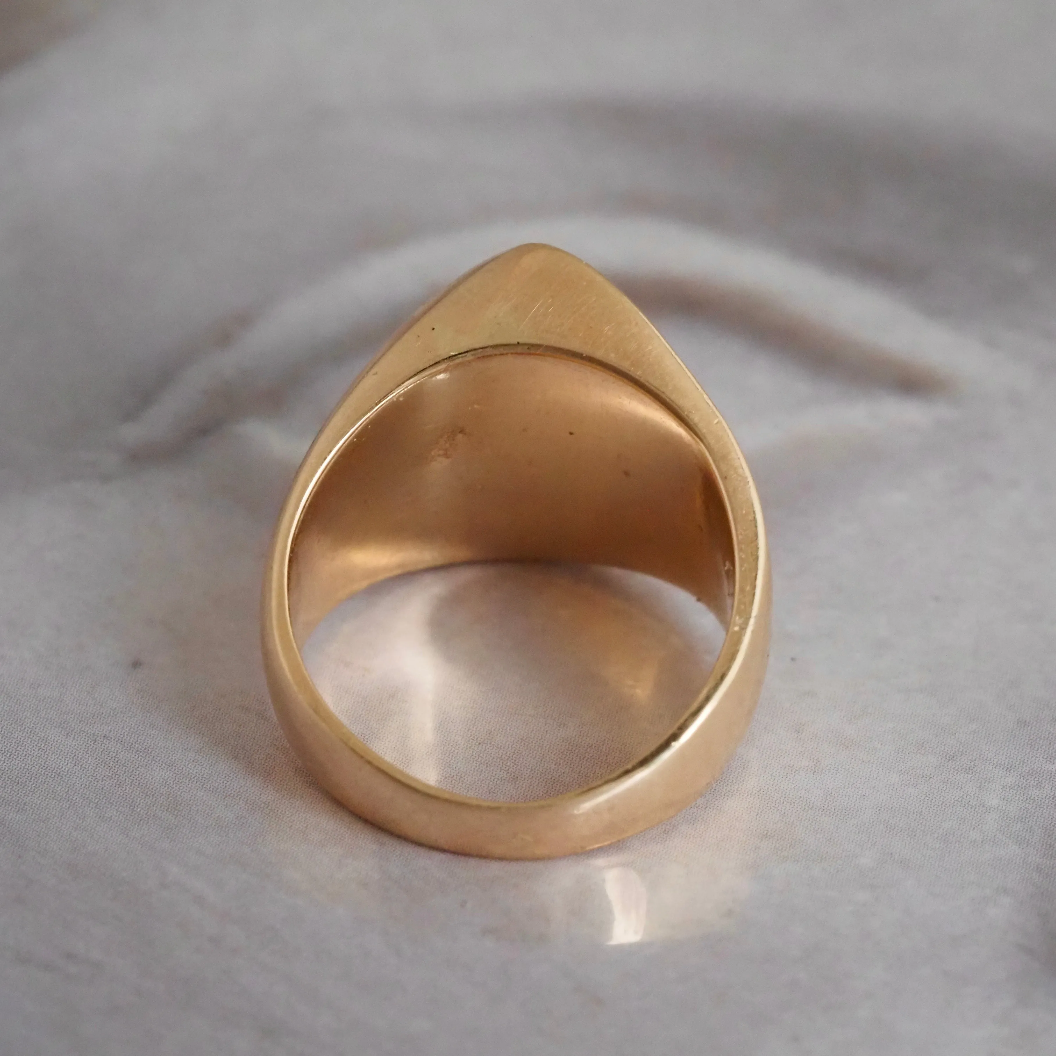 Danish Modernist 14k Gold Wave Ring