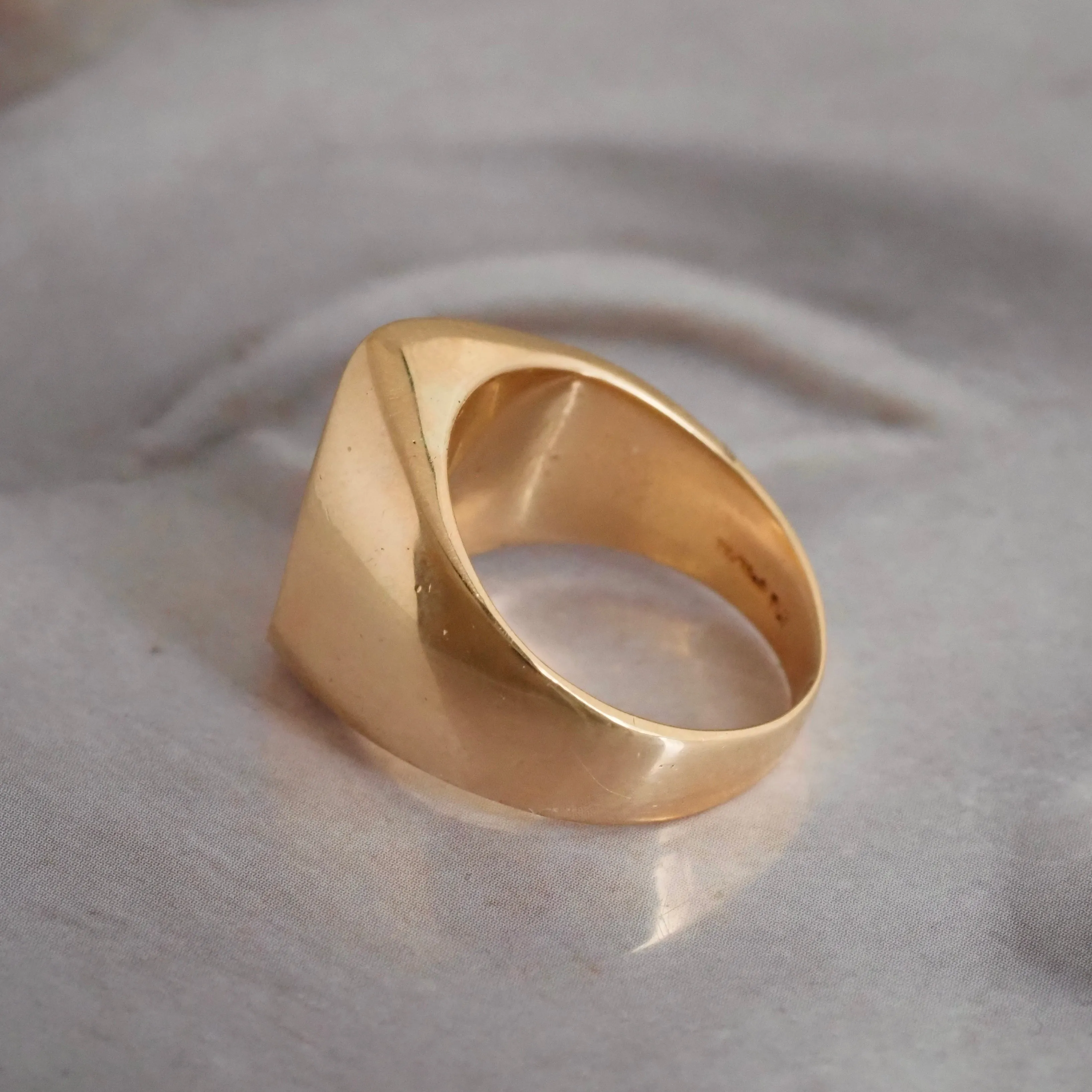 Danish Modernist 14k Gold Wave Ring