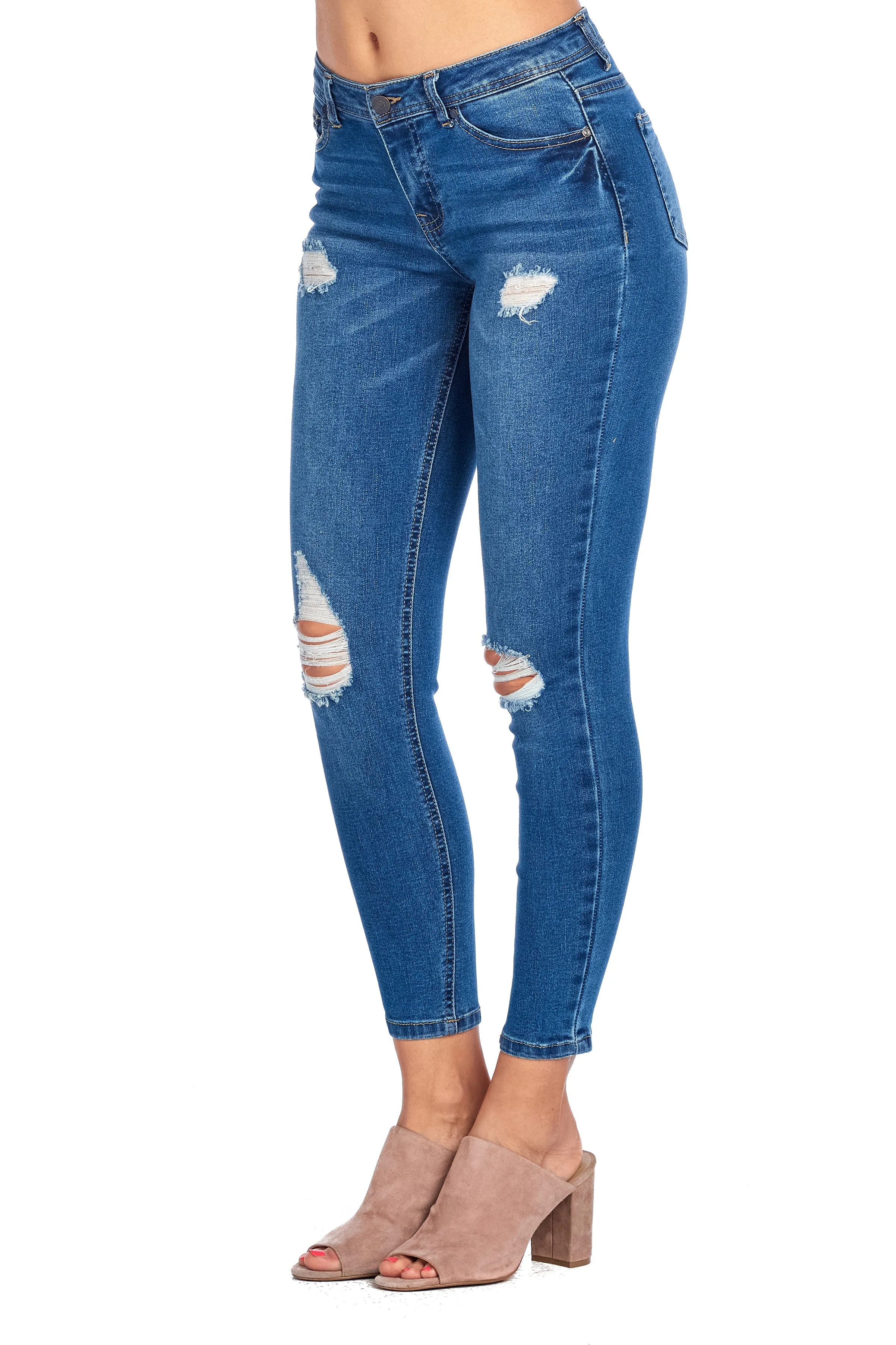 DP9967 Distressed Denim Jeans