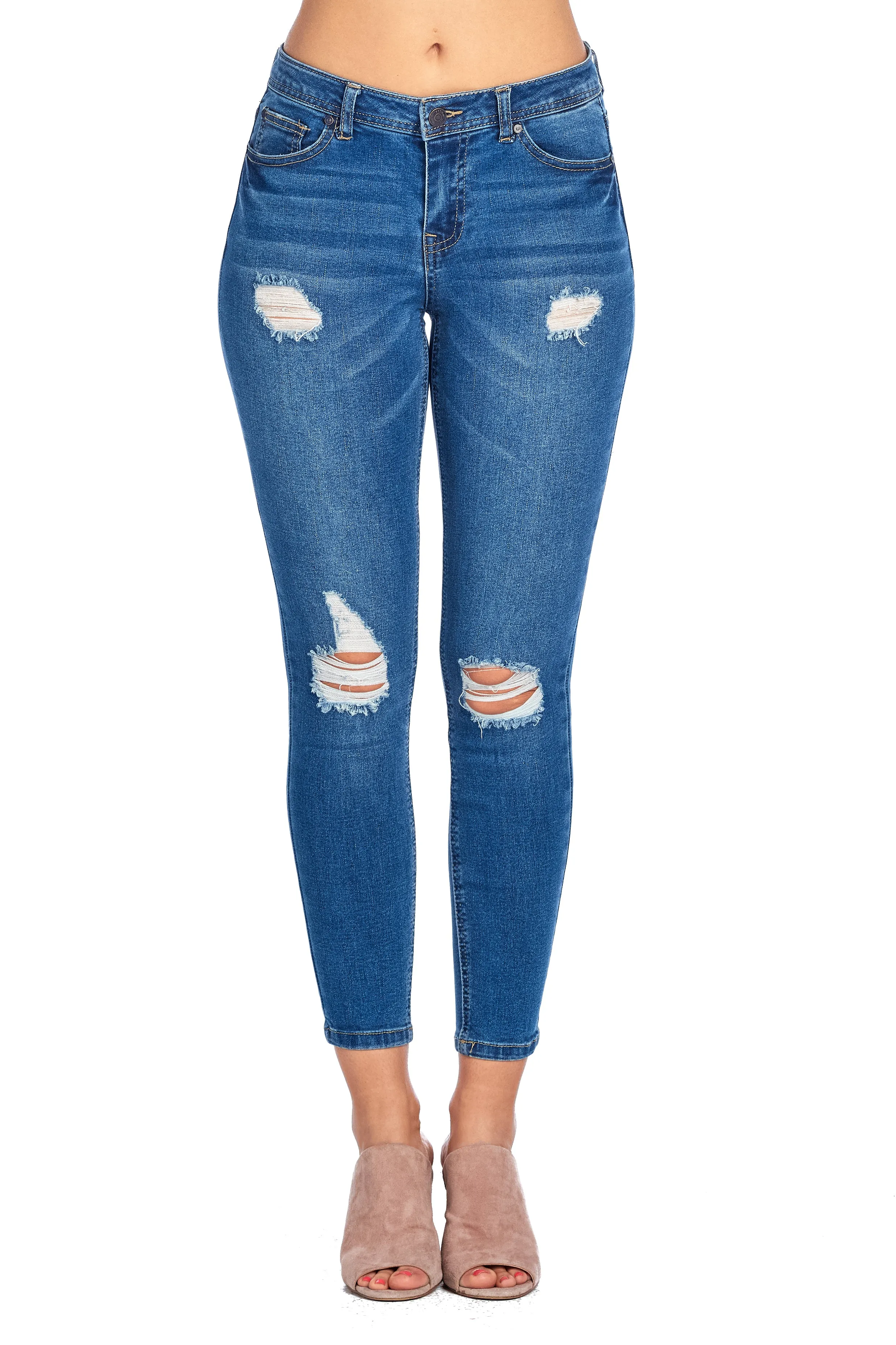 DP9967 Distressed Denim Jeans