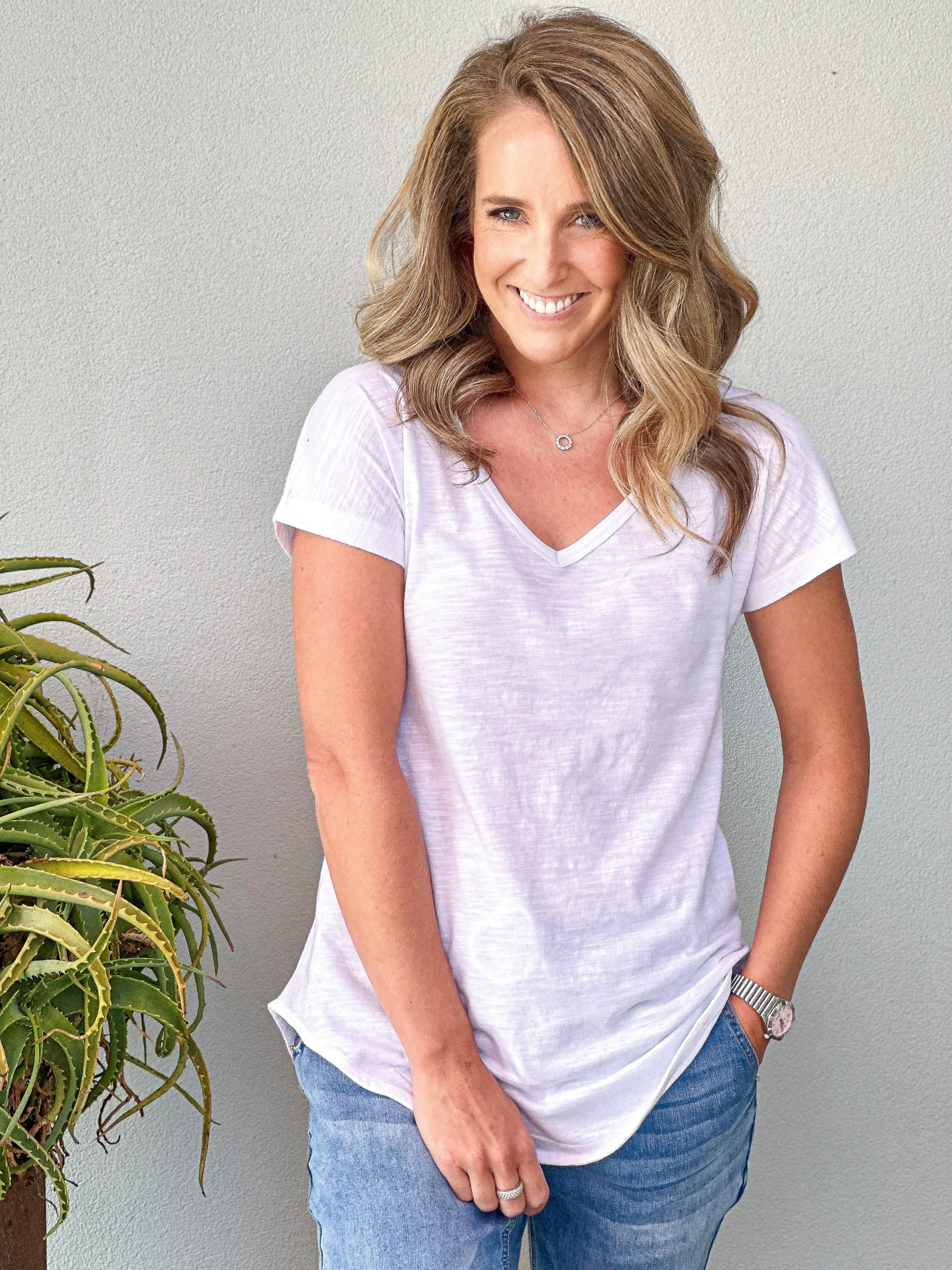 Eden Vee Tee - White