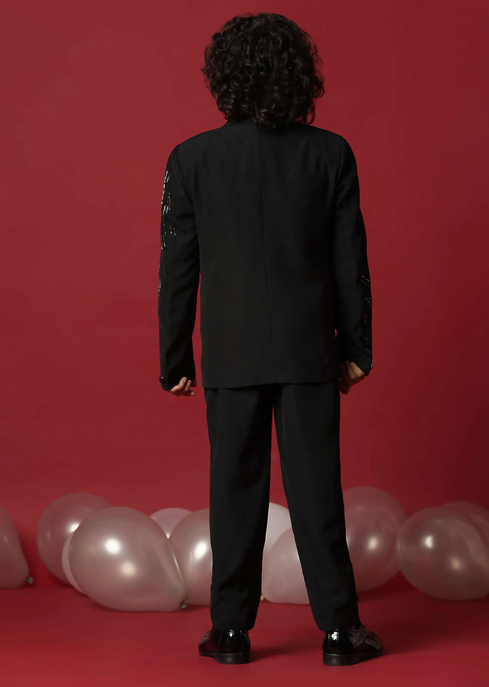 Elegant Black Tuxedo For Boys