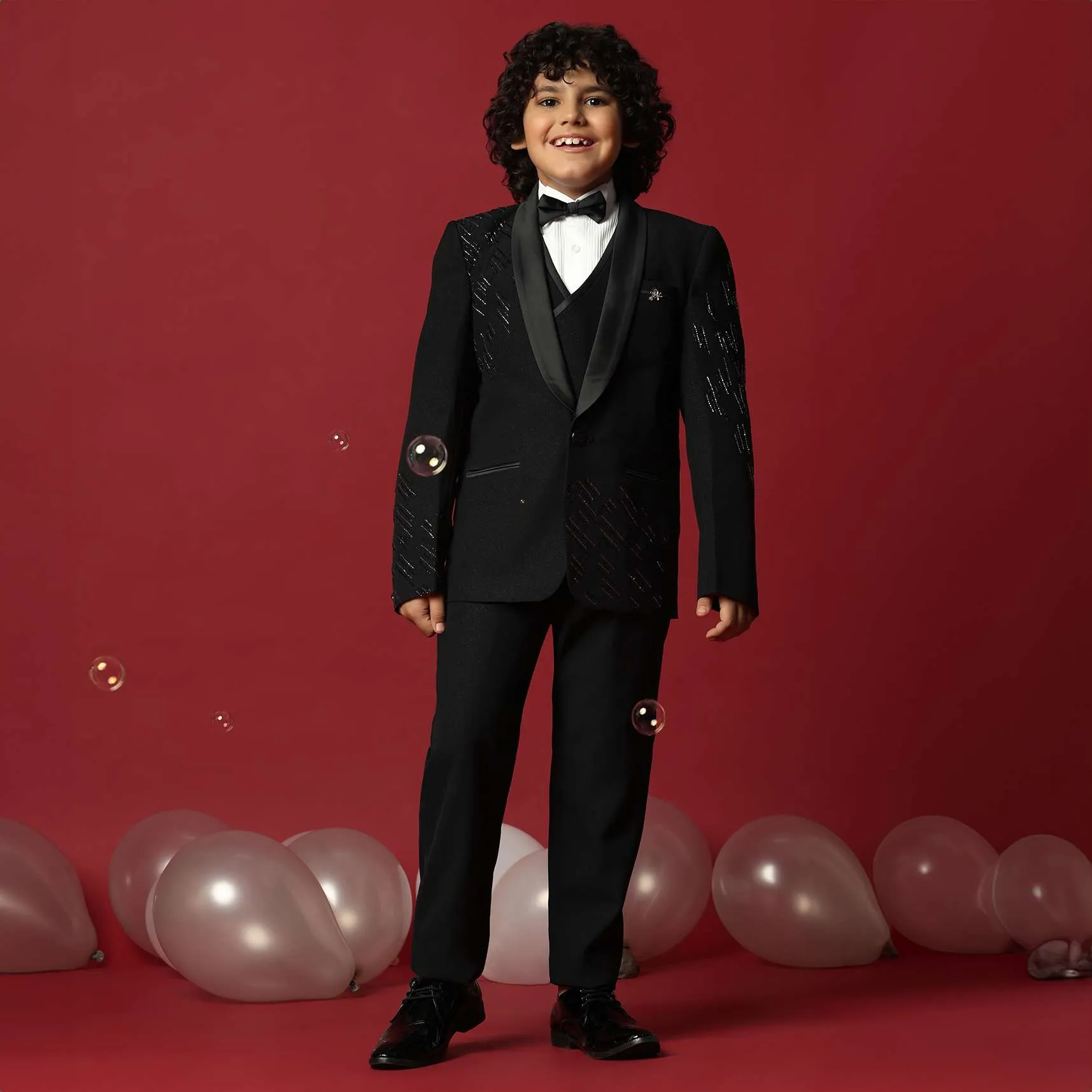 Elegant Black Tuxedo For Boys
