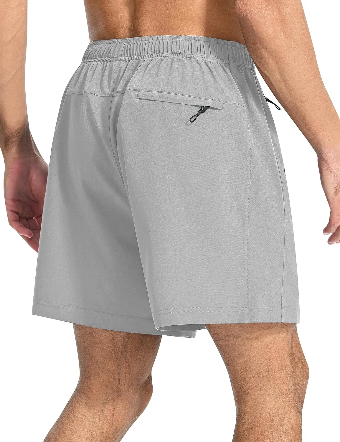 EZRUN Men's Athletic Running Shorts 7 inch Quick Dry Exercise Tennis Shorts Lightweight Workout Gym Shorts