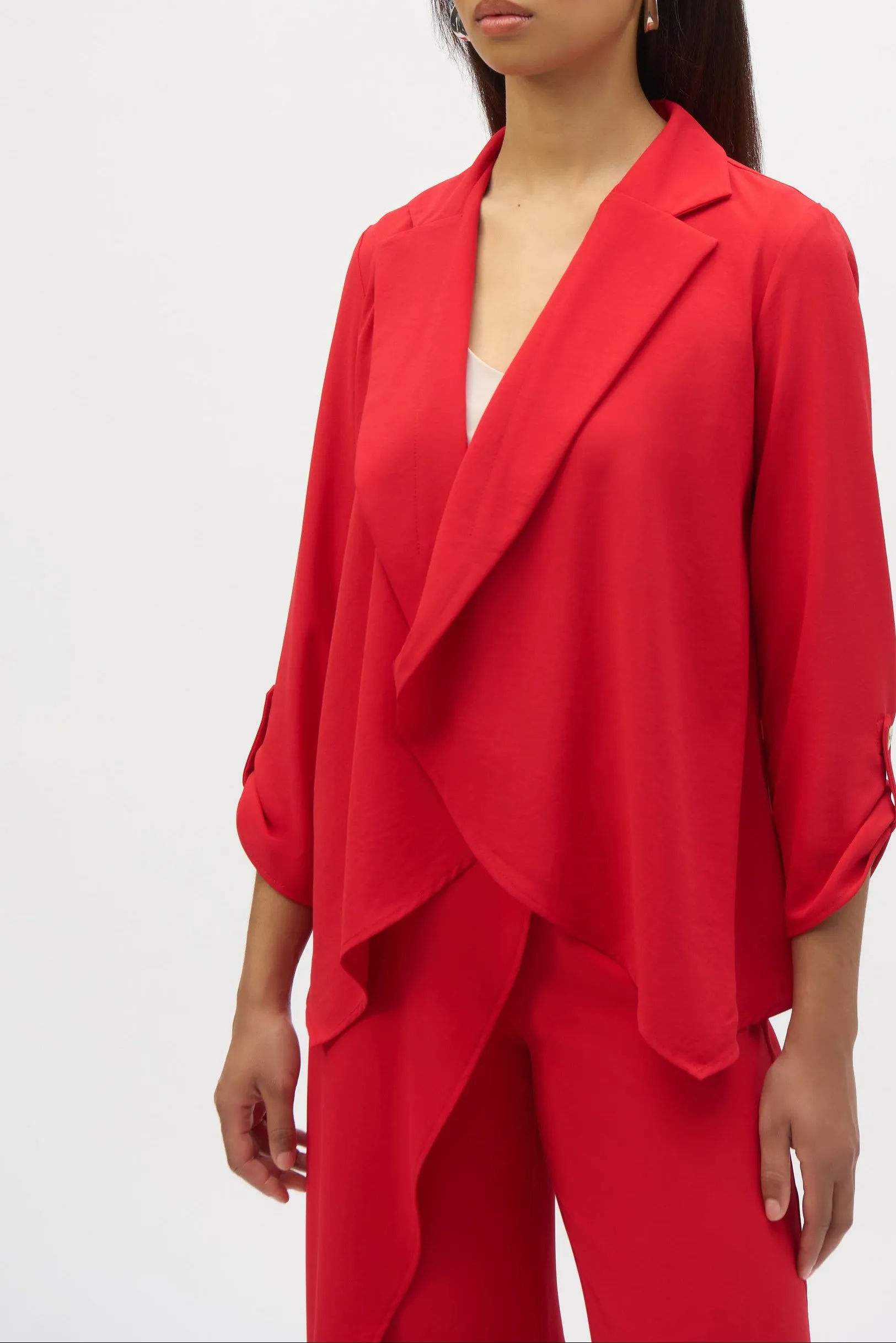 Flared Open Blazer