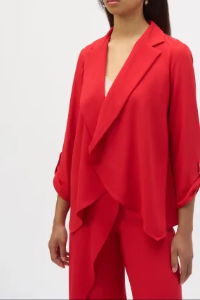 Flared Open Blazer