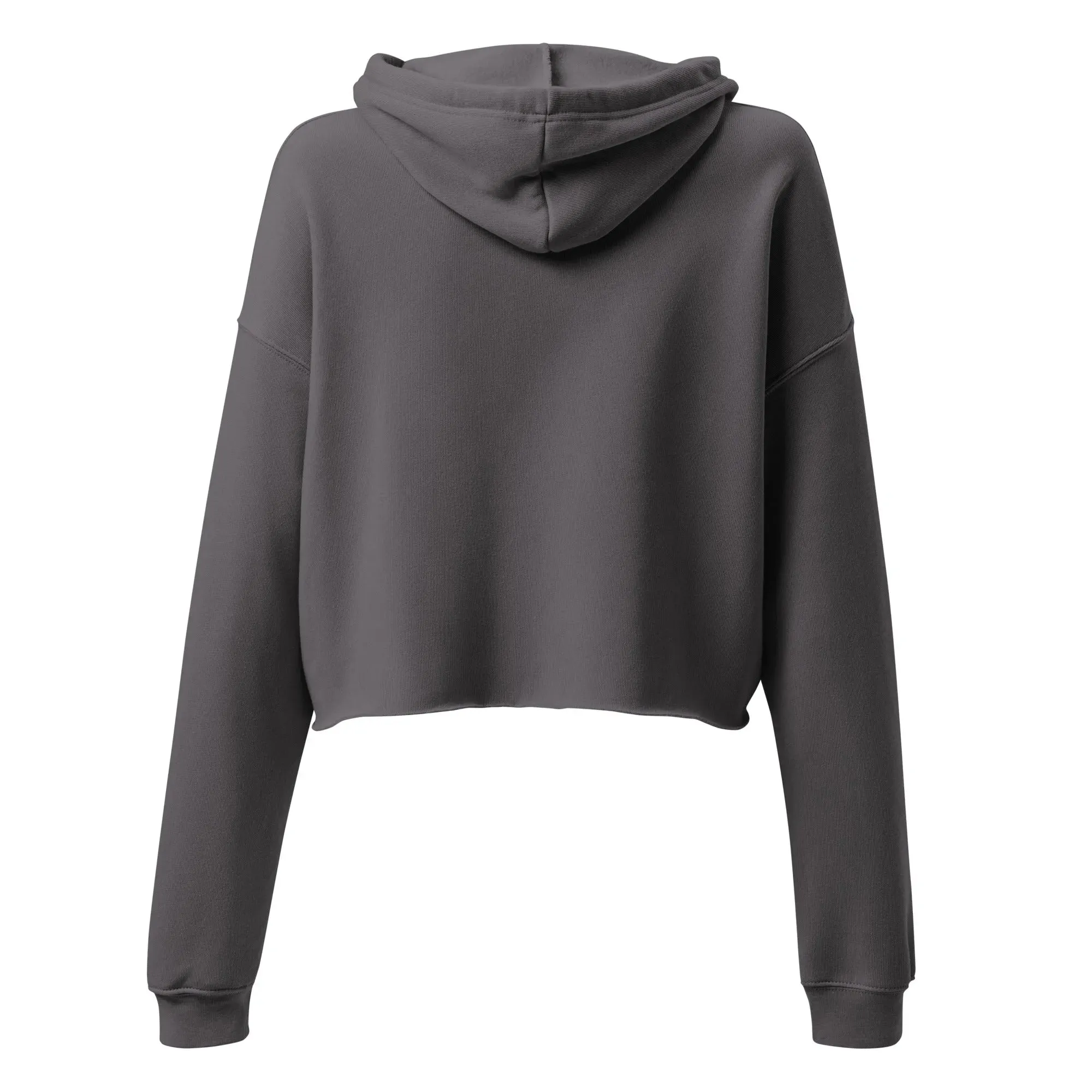 Greek Evil Eye Embroidered Cropped Hoodie