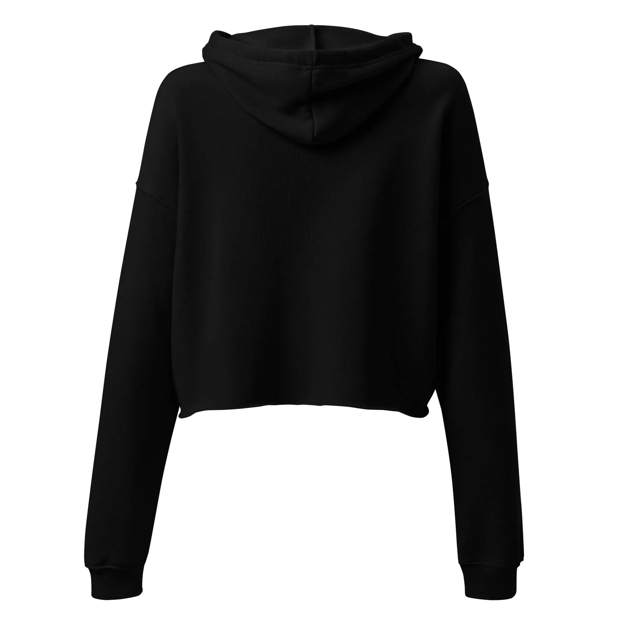 Greek Evil Eye Embroidered Cropped Hoodie