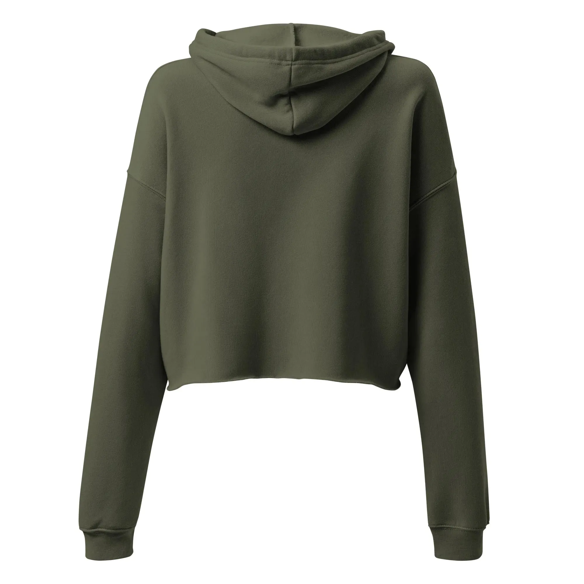 Greek Evil Eye Embroidered Cropped Hoodie