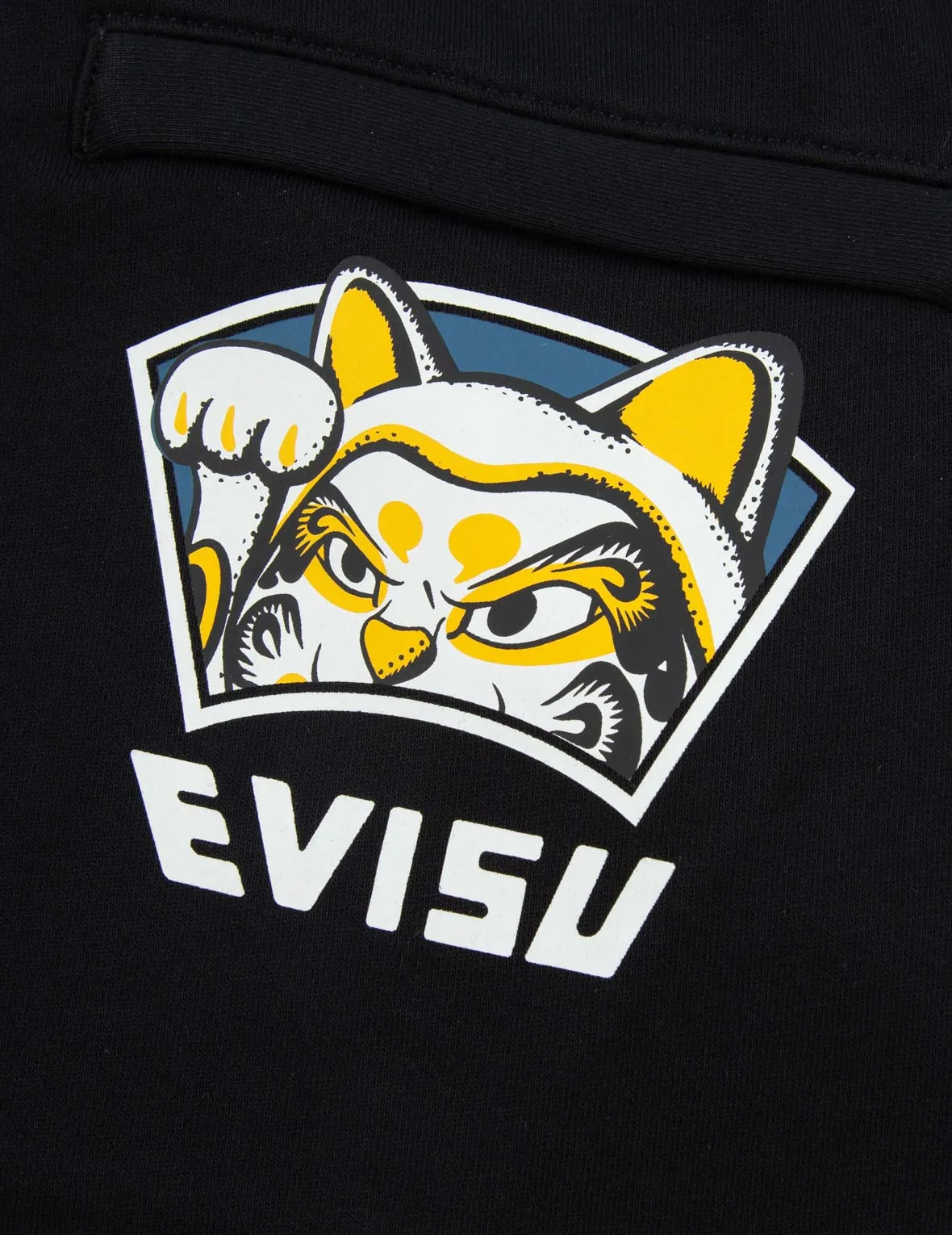 “Hide-and-Seek Fortune Cat” Print Sweatpants