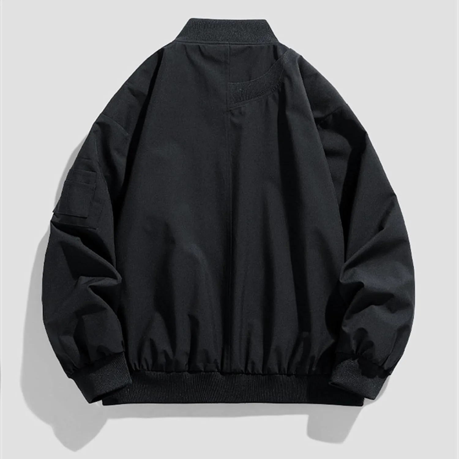 JEsilunmaMY Men's Warm Winter Polar Fleece Jacket Full Zip Outdoor Hooded Sherpa Jacket Casual Quilted Lined Bomber Jacket
