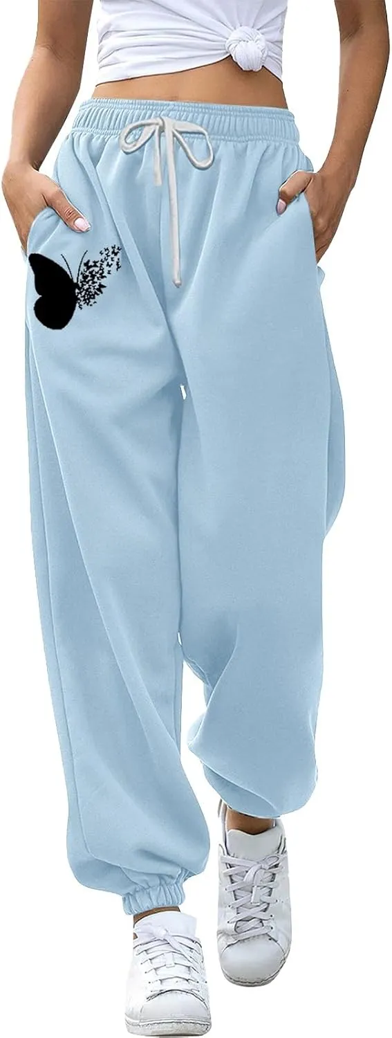 Joggers for Women 2024 Joggers Pants Workout High Waisted Yoga Pants with Pockets 3X Athletic Pants Comfortable