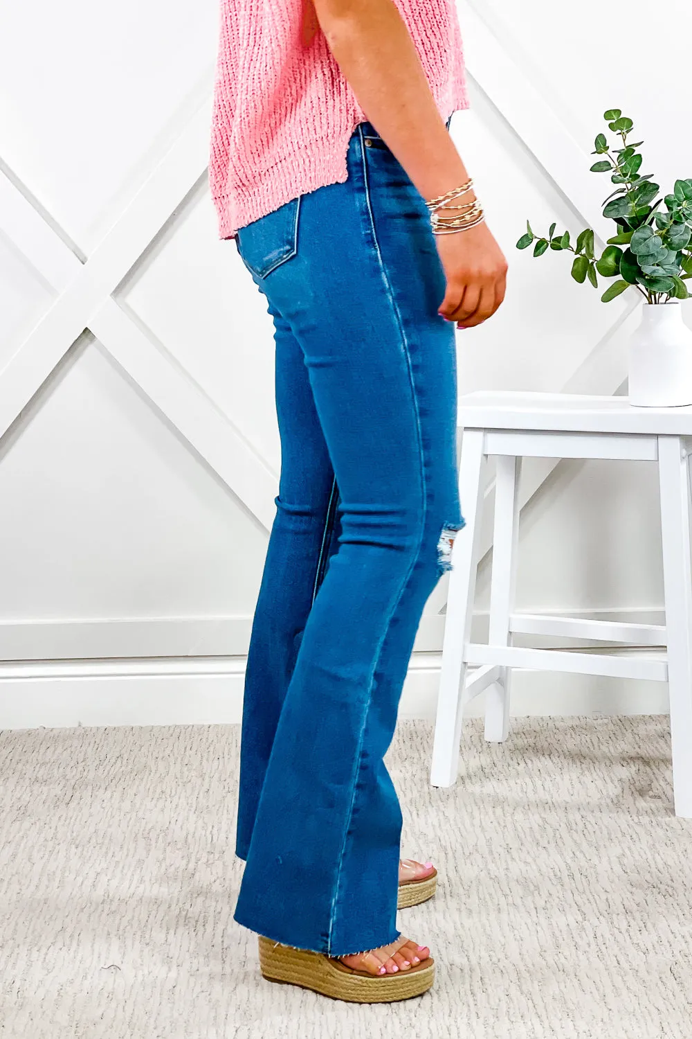 KanCan: Eva High Rise Boot Cut Jeans - Medium Wash
