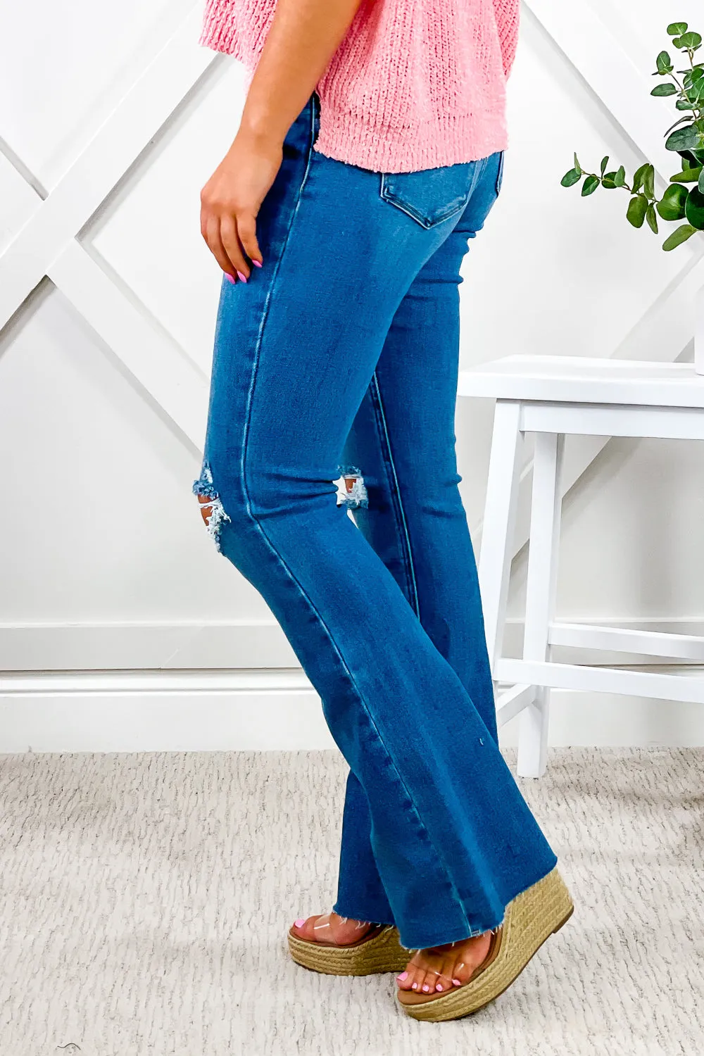 KanCan: Eva High Rise Boot Cut Jeans - Medium Wash