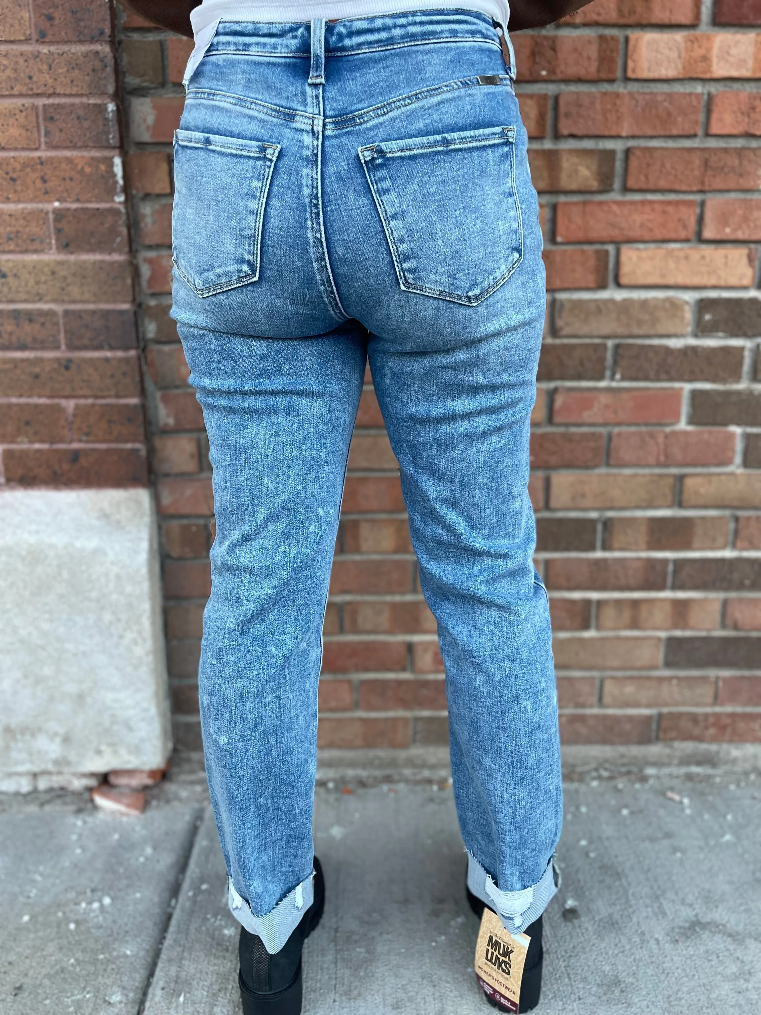 Kancan High Rise Slim Straight Jeans