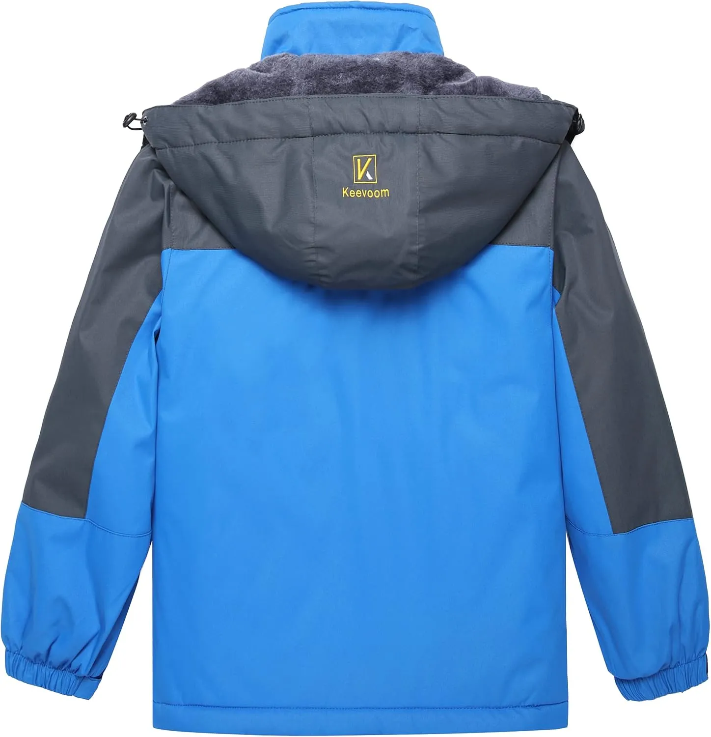 Keevoom Boy's Waterproof Ski Jacket Winter Warm Thick Snow Coat Windproof Fleece Kids Outdoor Hooded Snowboard Jackets