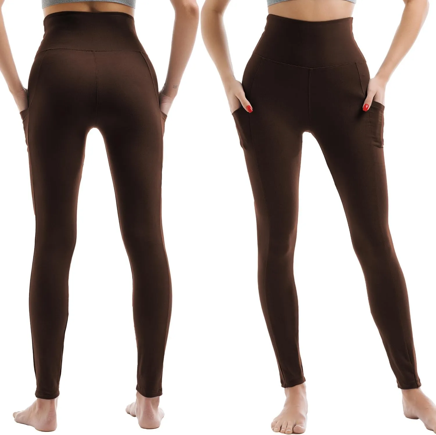 Leggings for Women with Pockets - High Waisted Workout Leggings for Women Running Exercise