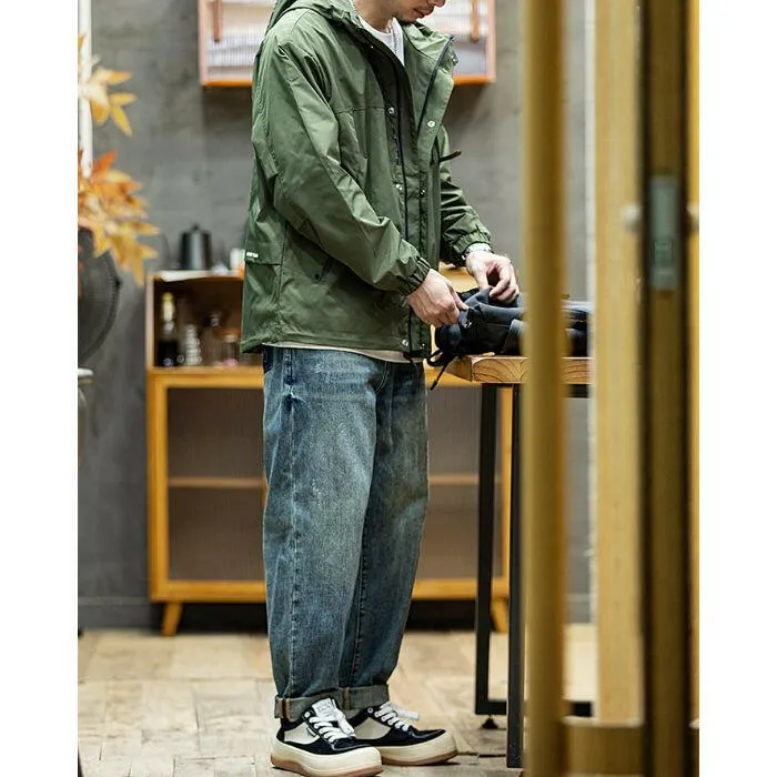 Loose Windproof Hooded Jacket P0433
