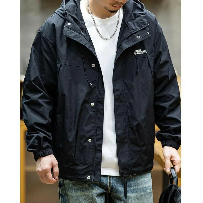 Loose Windproof Hooded Jacket P0433