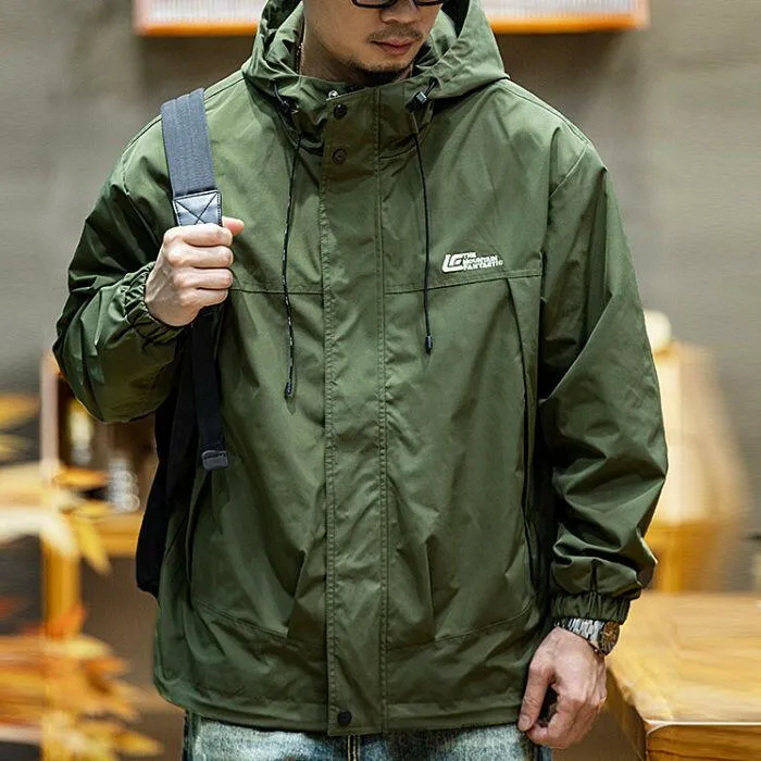 Loose Windproof Hooded Jacket P0433
