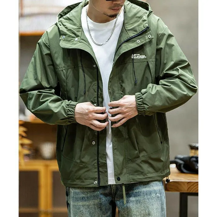 Loose Windproof Hooded Jacket P0433