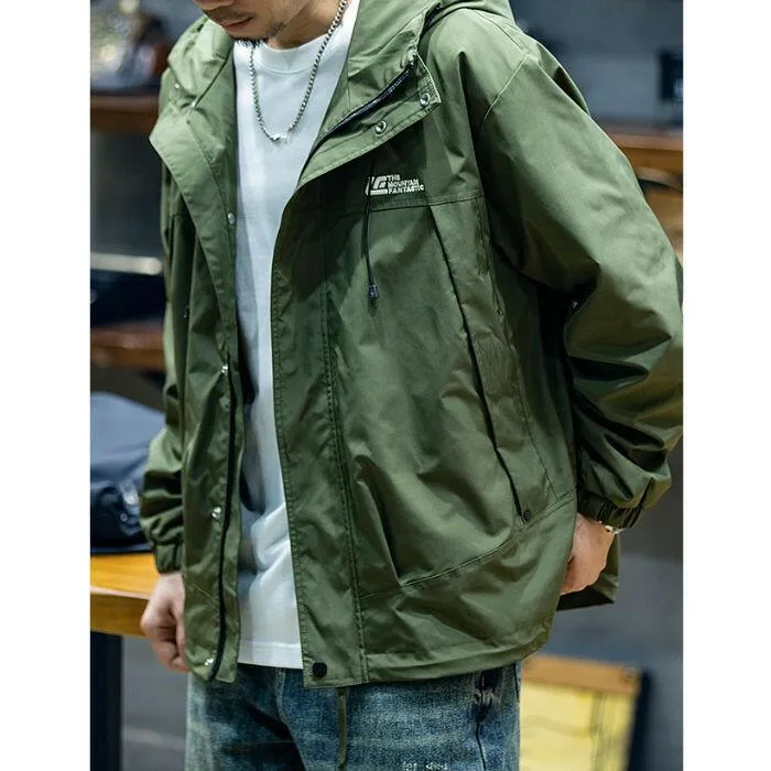 Loose Windproof Hooded Jacket P0433