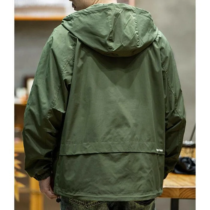 Loose Windproof Hooded Jacket P0433