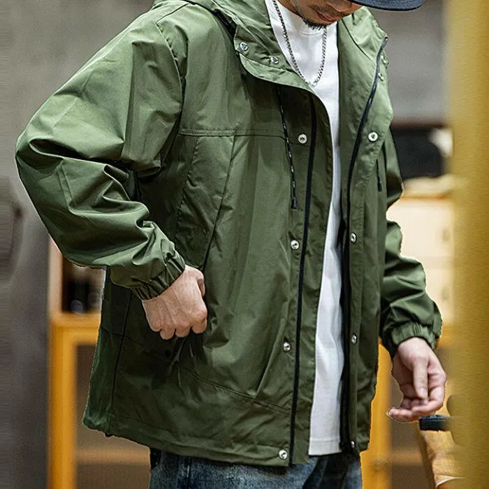 Loose Windproof Hooded Jacket P0433