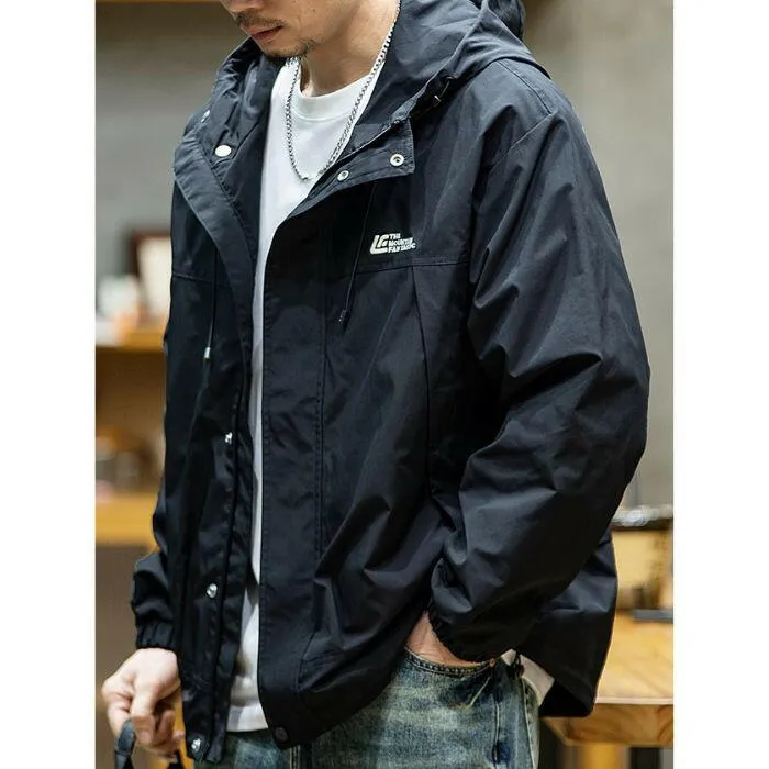 Loose Windproof Hooded Jacket P0433