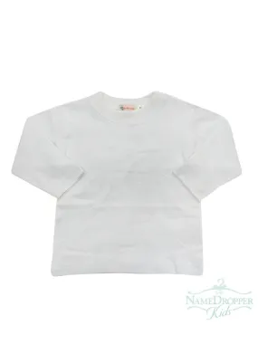 Luigi Boy's L/S T-Shirt Plain White IT002-01