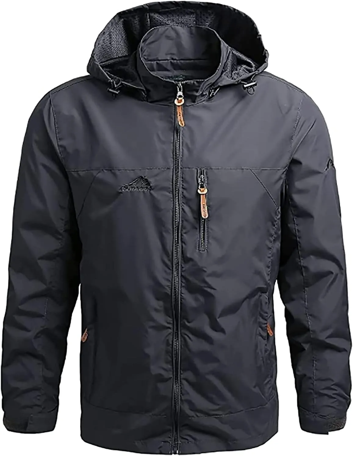 Men's Jacket Waterproof Rain Jacket Windproof Raincoat for Cycling Breathable Hardshell Windbreaker