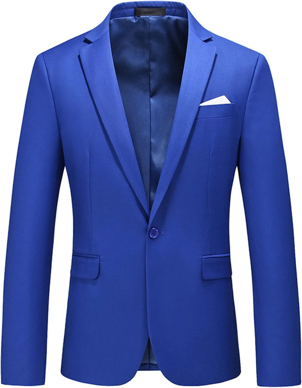 Men's Suit Jacket One Button Elegant Solid Blazer Sport Coats Slim Fit Single Breasted Party Blazer Jacket