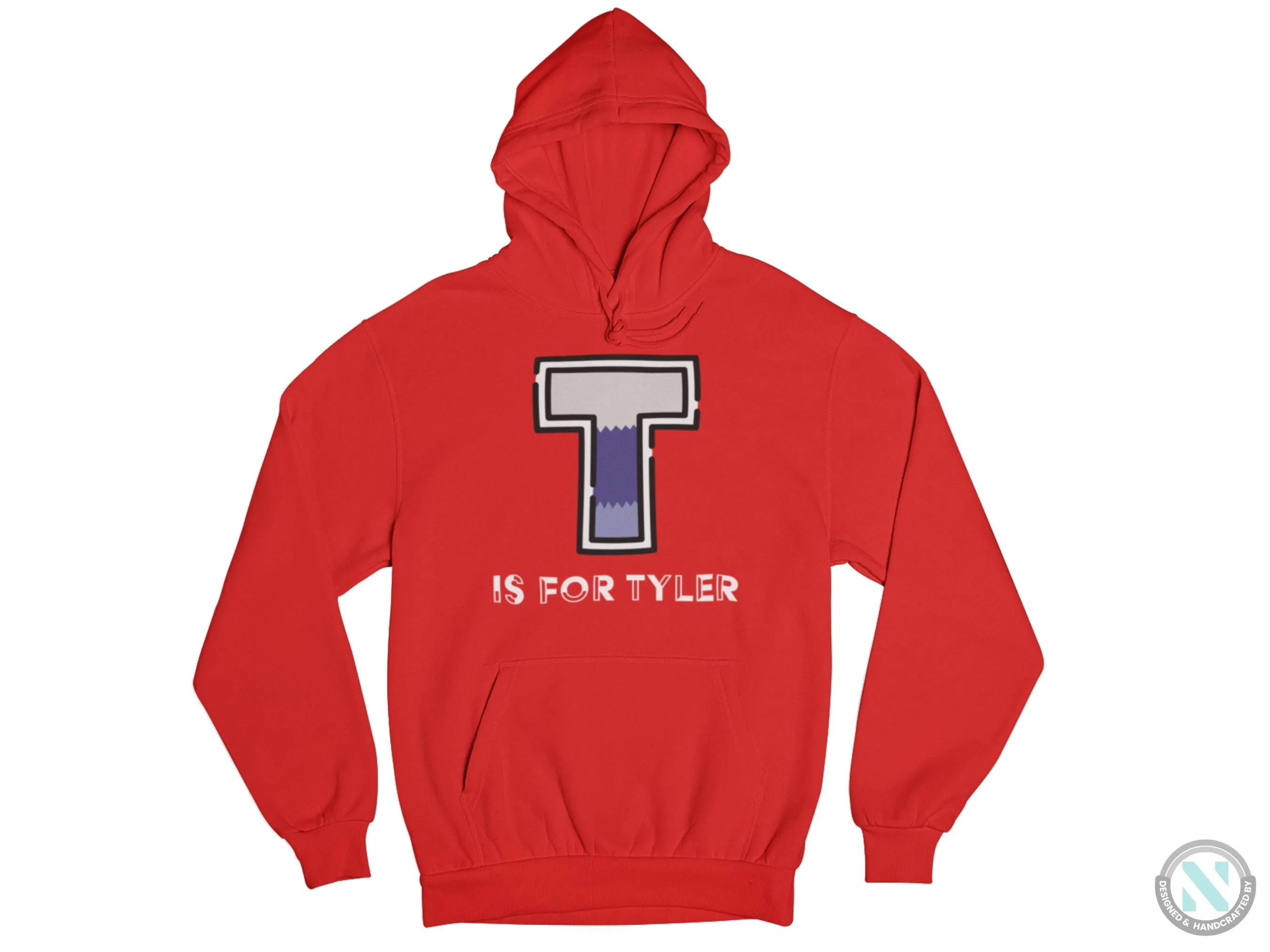 Personalized Your Initial T on Autumn Hoodie for Toddler Boys for Birthday