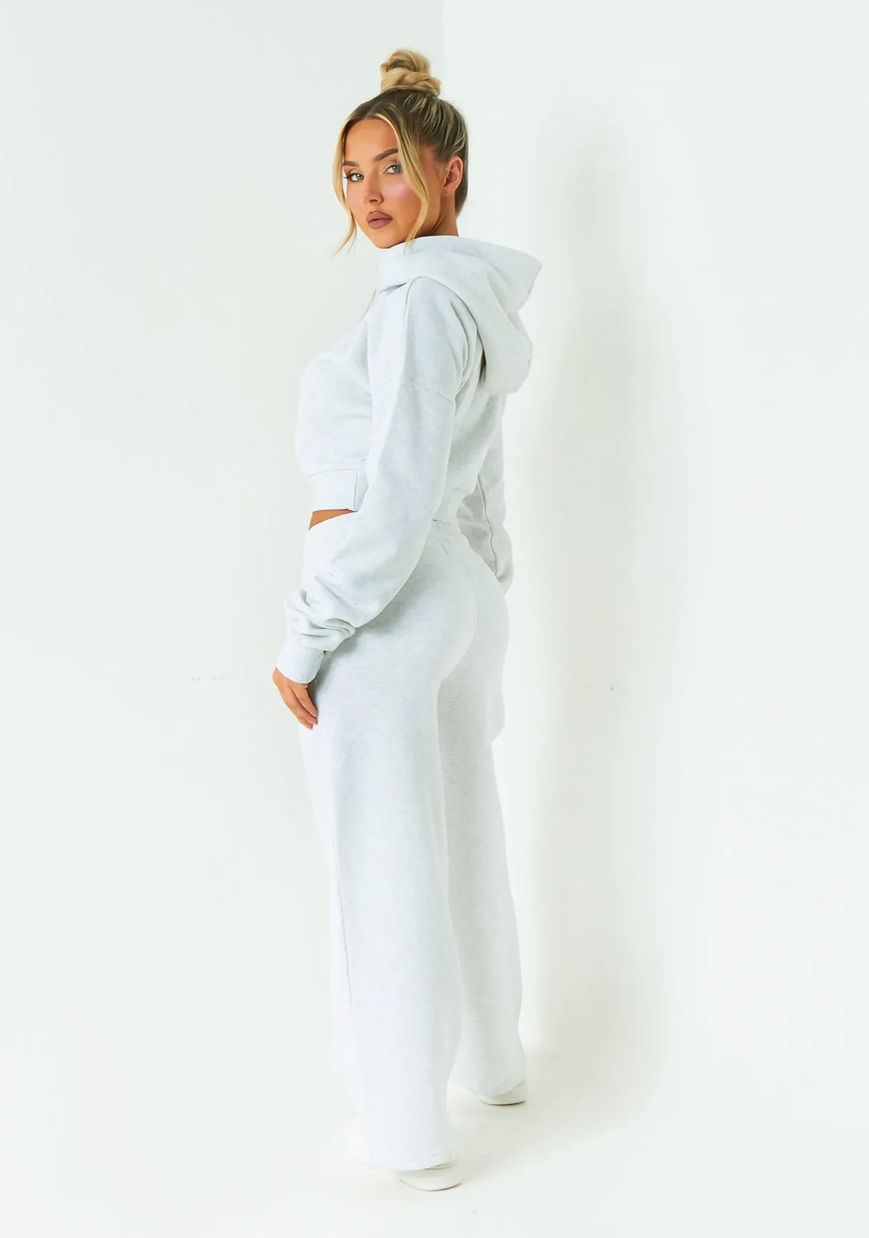 Poppy Grey Missy Sport Slogan Hoodie