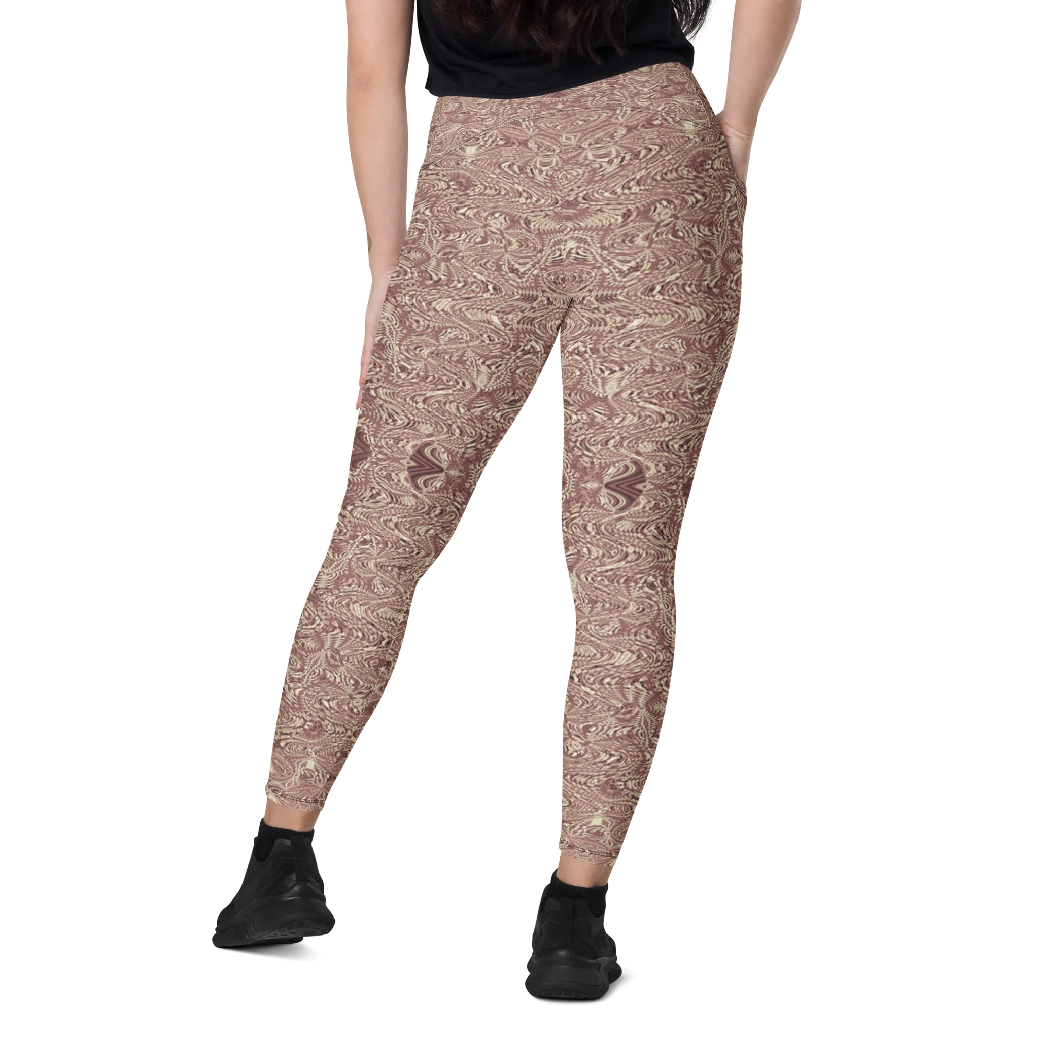 Recursia Alchemical Vision Leggings With Pockets In Pink