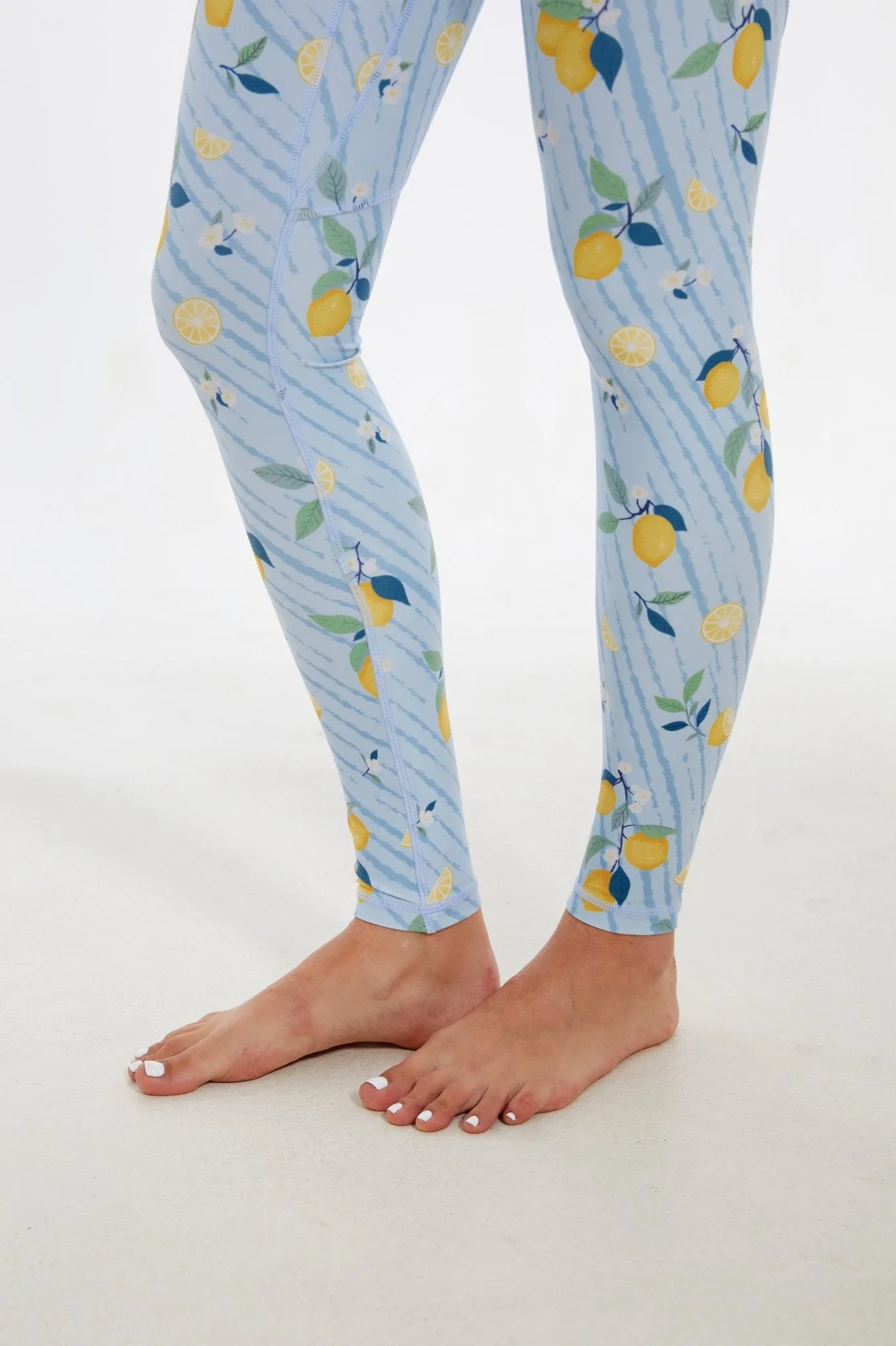 Refreshing Lemon High-waisted Leggings