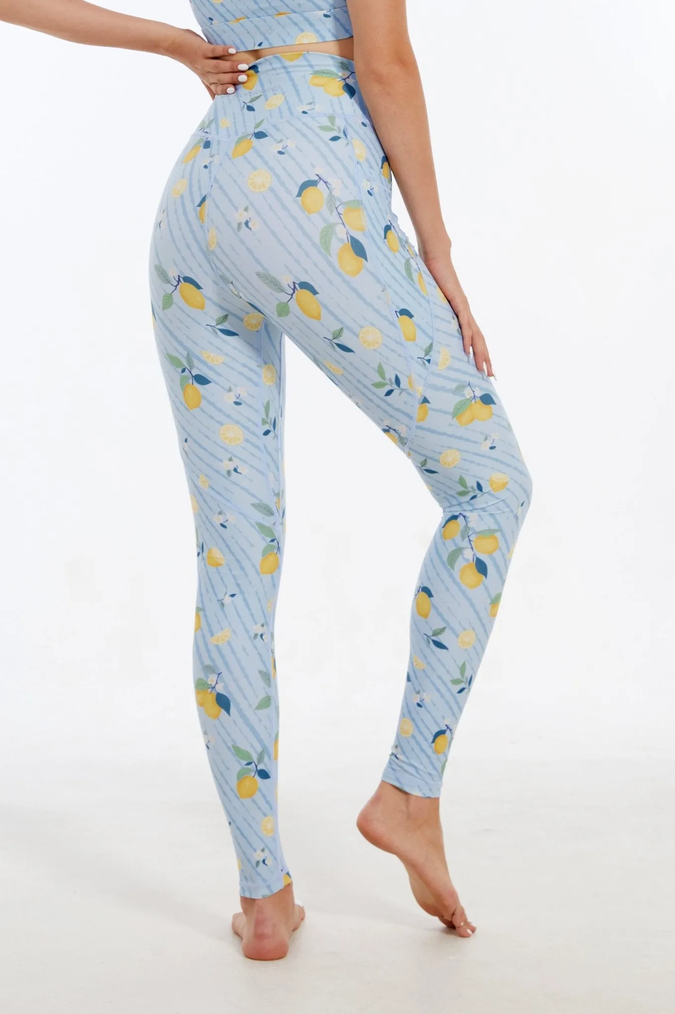 Refreshing Lemon High-waisted Leggings