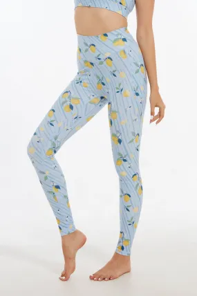 Refreshing Lemon High-waisted Leggings