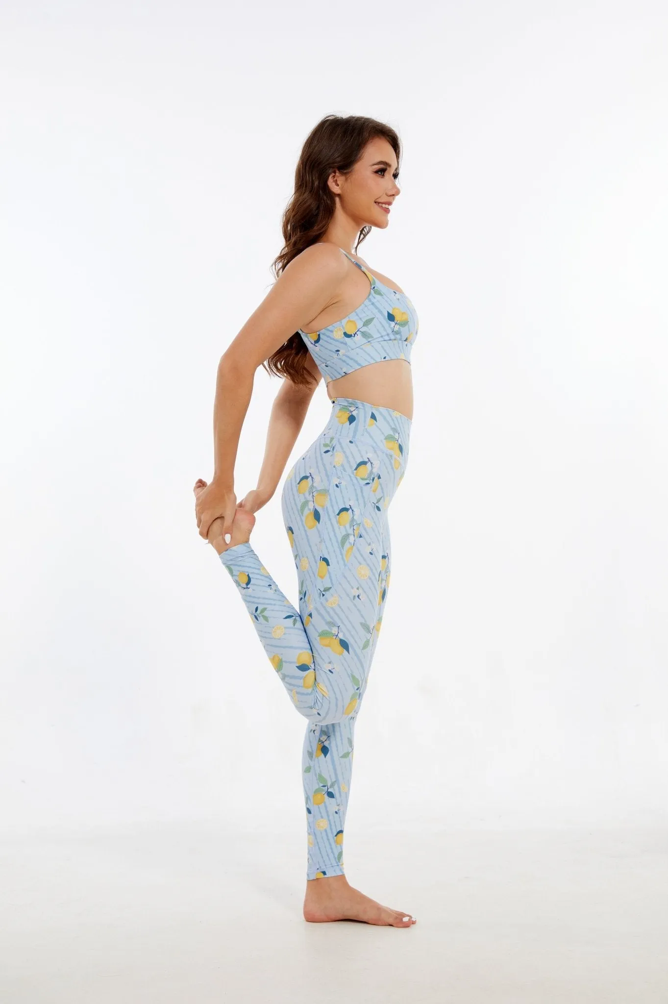 Refreshing Lemon High-waisted Leggings