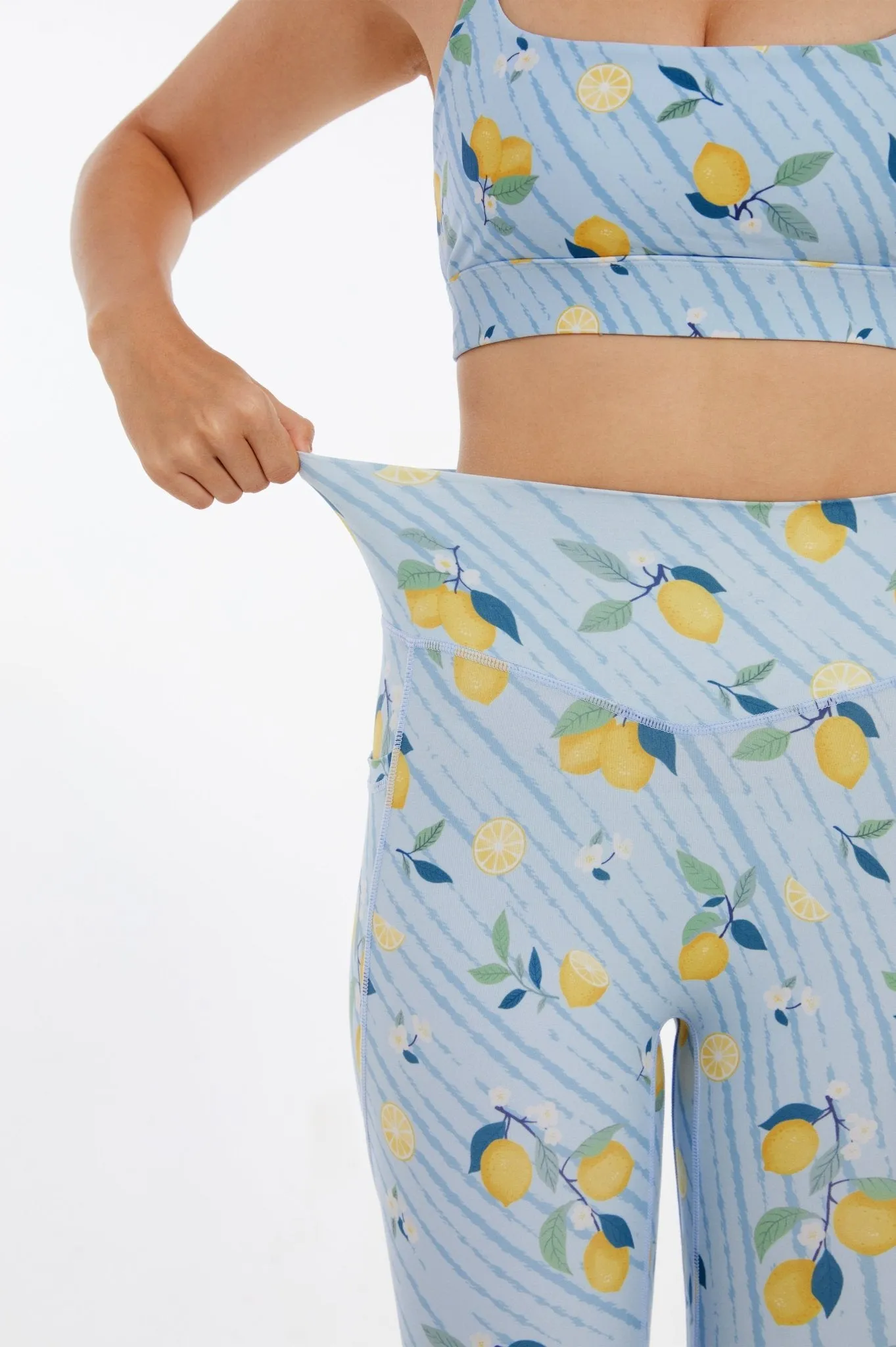 Refreshing Lemon High-waisted Leggings
