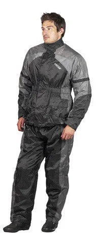 Spada 410 2 Piece Motorcycle Waterproof Oversuit - Black/Grey