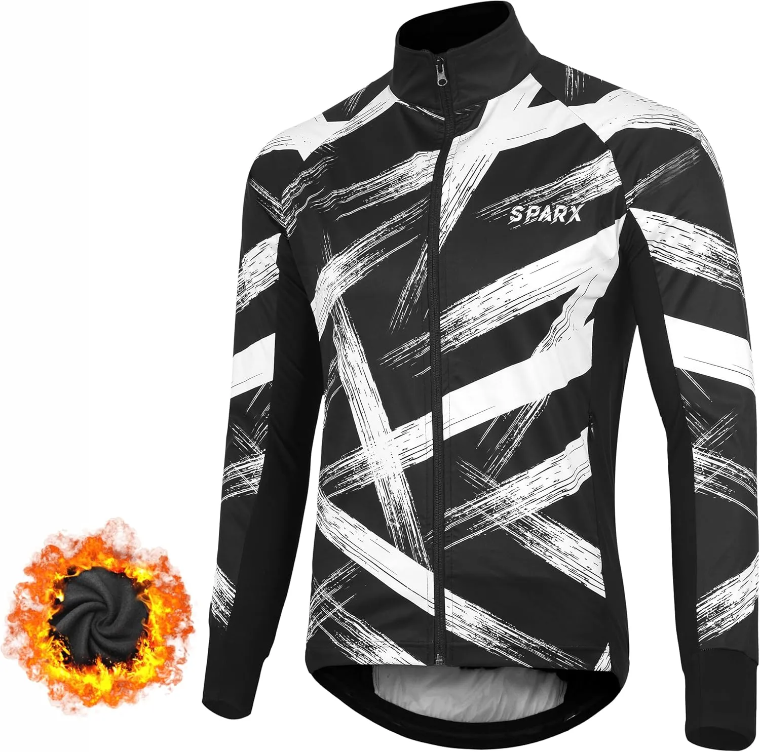 Thermal Softshell Cycling Jacket Windproof Winter Bike Jacket