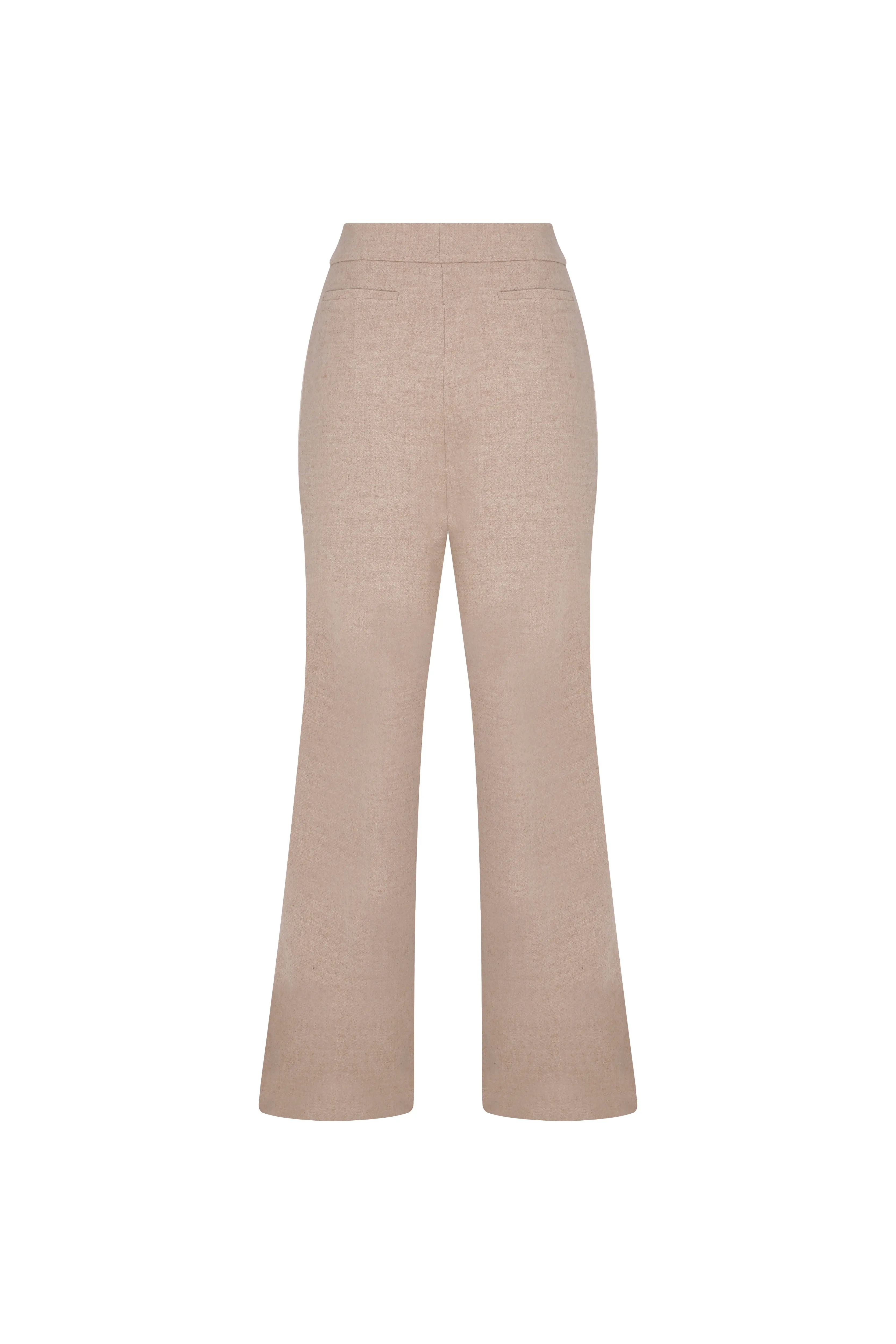 Tina Wool Trousers in Beige