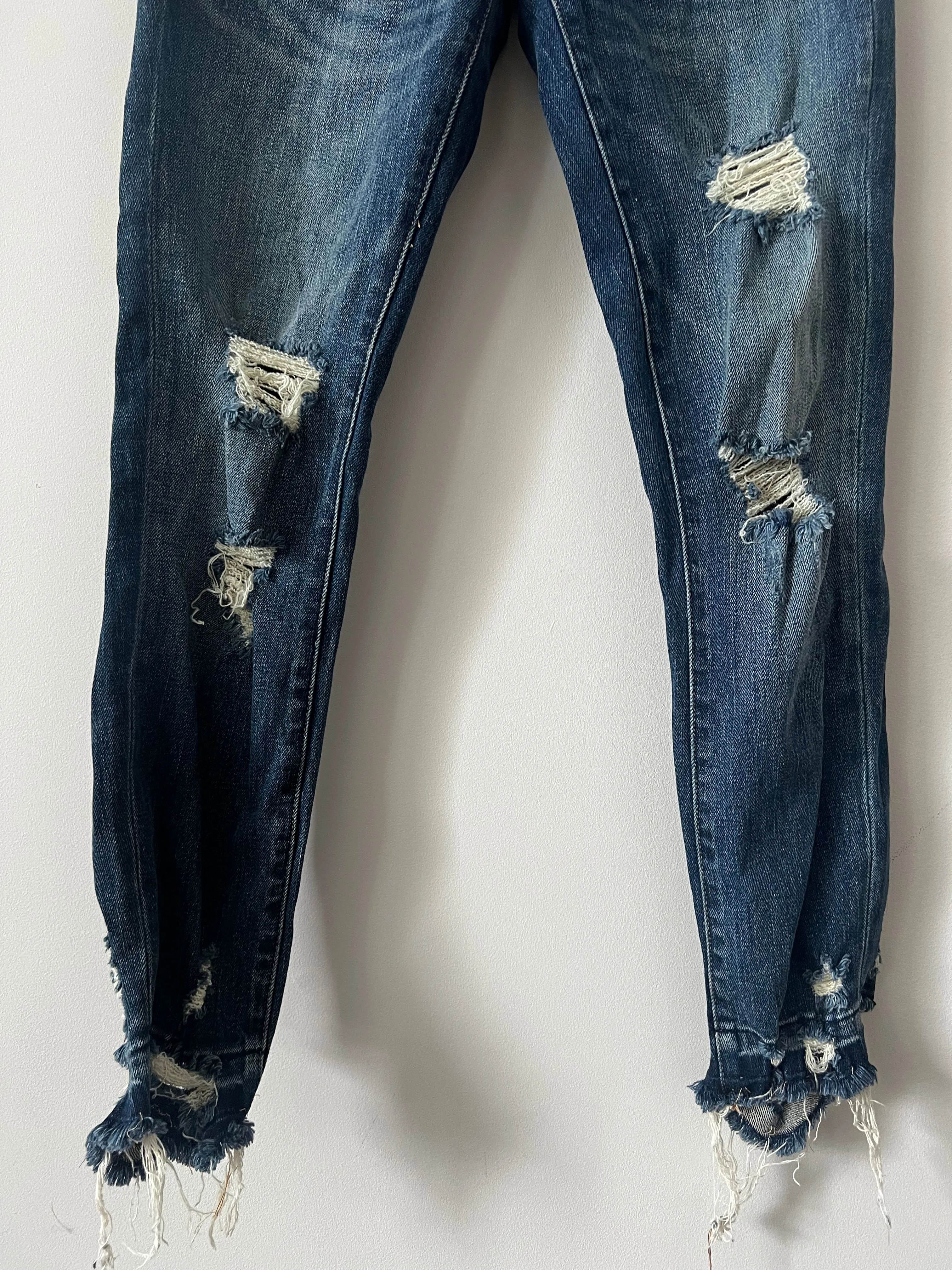 USED Blank Girlfriend Crop Jean